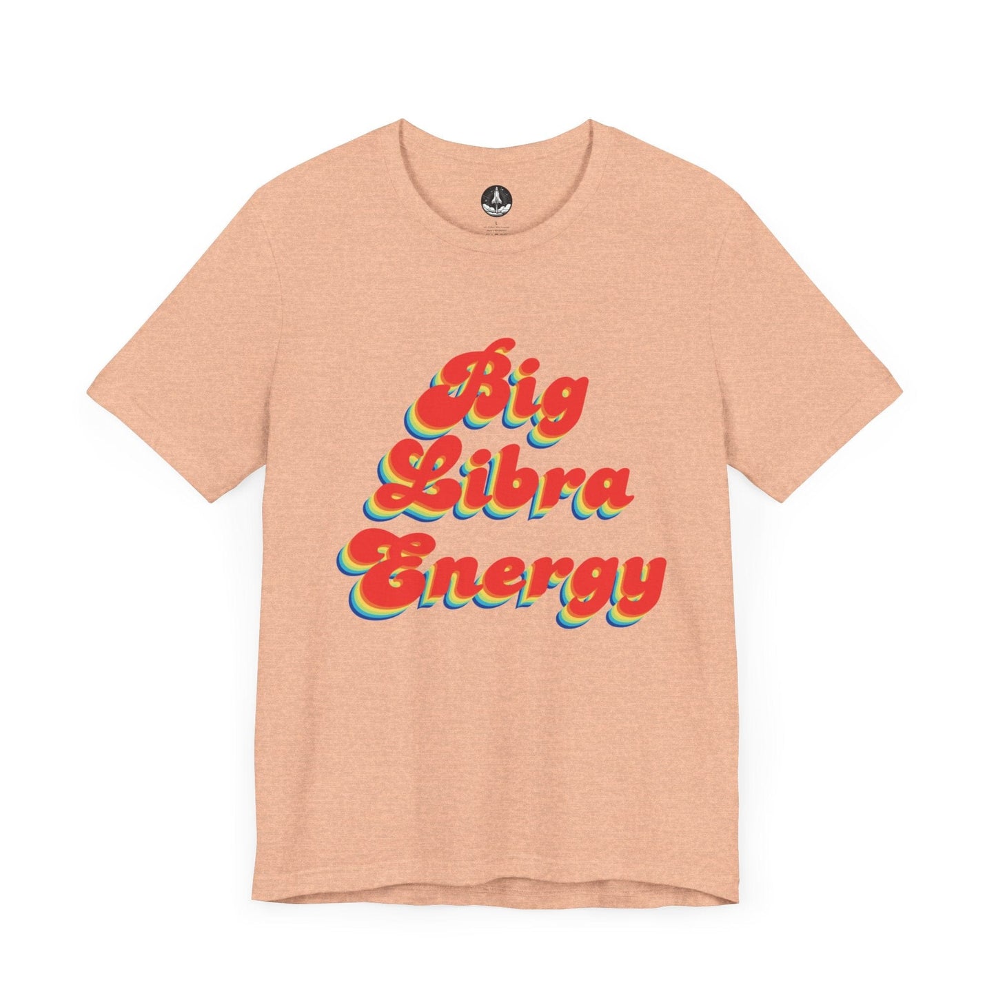 T-Shirt Heather Peach / S Big Libra Energy Libra T-Shirt