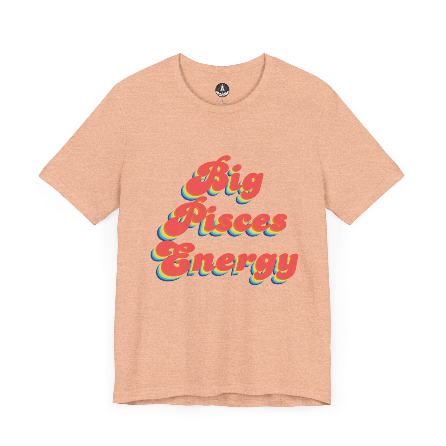 T-Shirt Heather Peach / S Big Pisces Energy T-Shirt