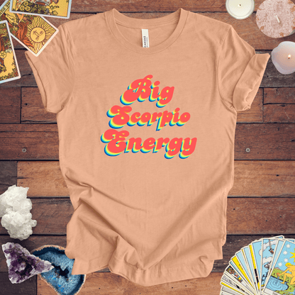 T-Shirt Heather Peach / S Big Scorpio Energy T-Shirt