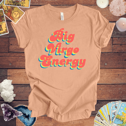 T-Shirt Heather Peach / S Big Virgo Energy T-Shirt