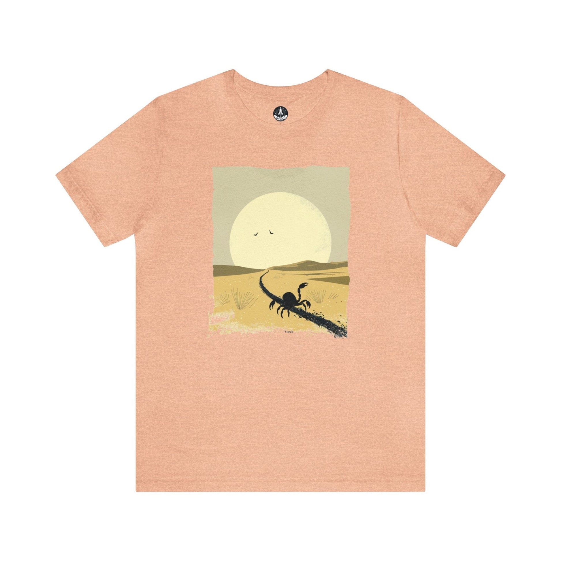 T-Shirt Heather Peach / S Courage in the Shadows Scorpio TShirt