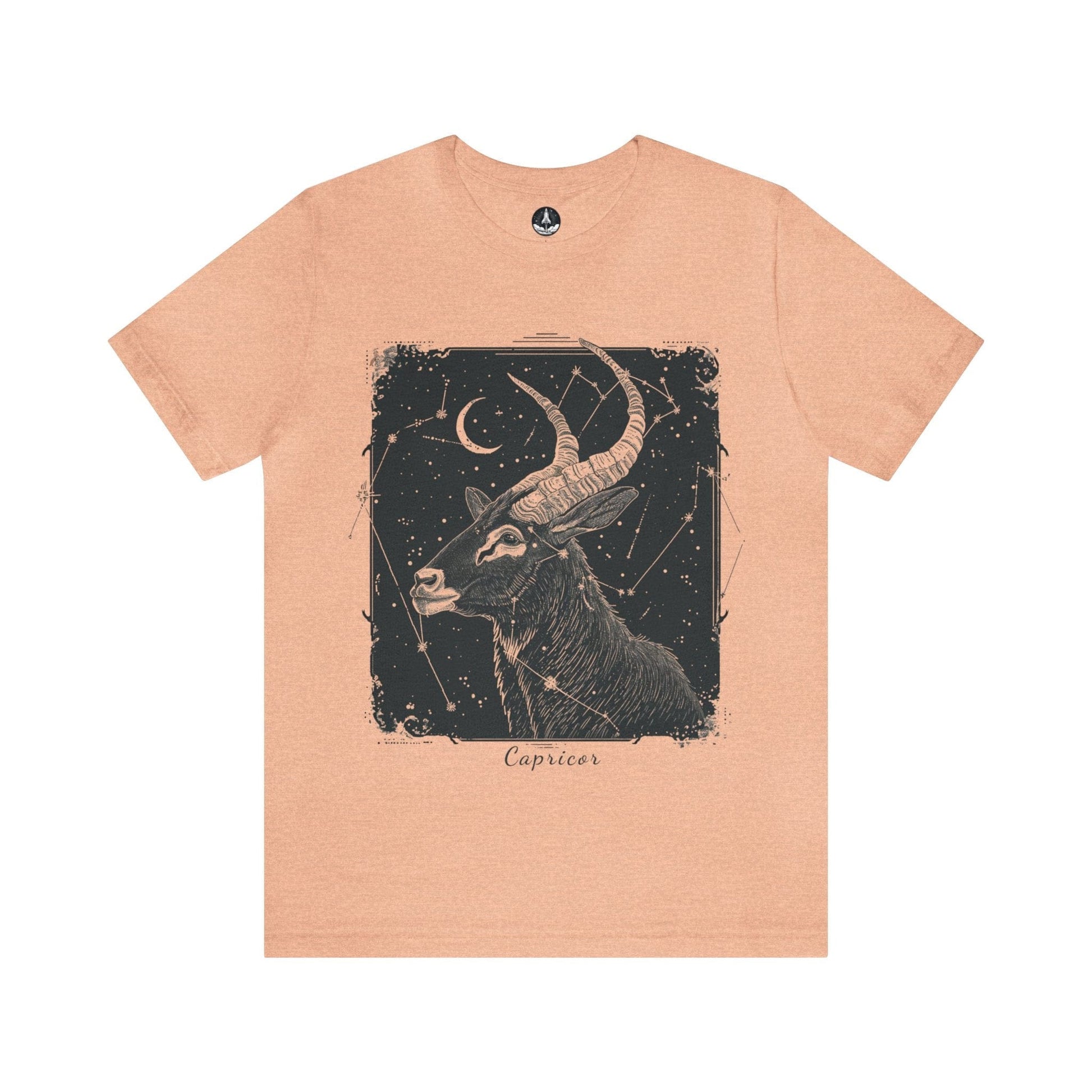 T-Shirt Heather Peach / S Earth Capricorn T-Shirt