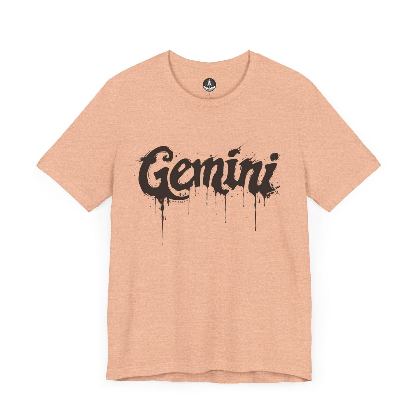 T-Shirt Heather Peach / S Gemini Ink Drop TShirt