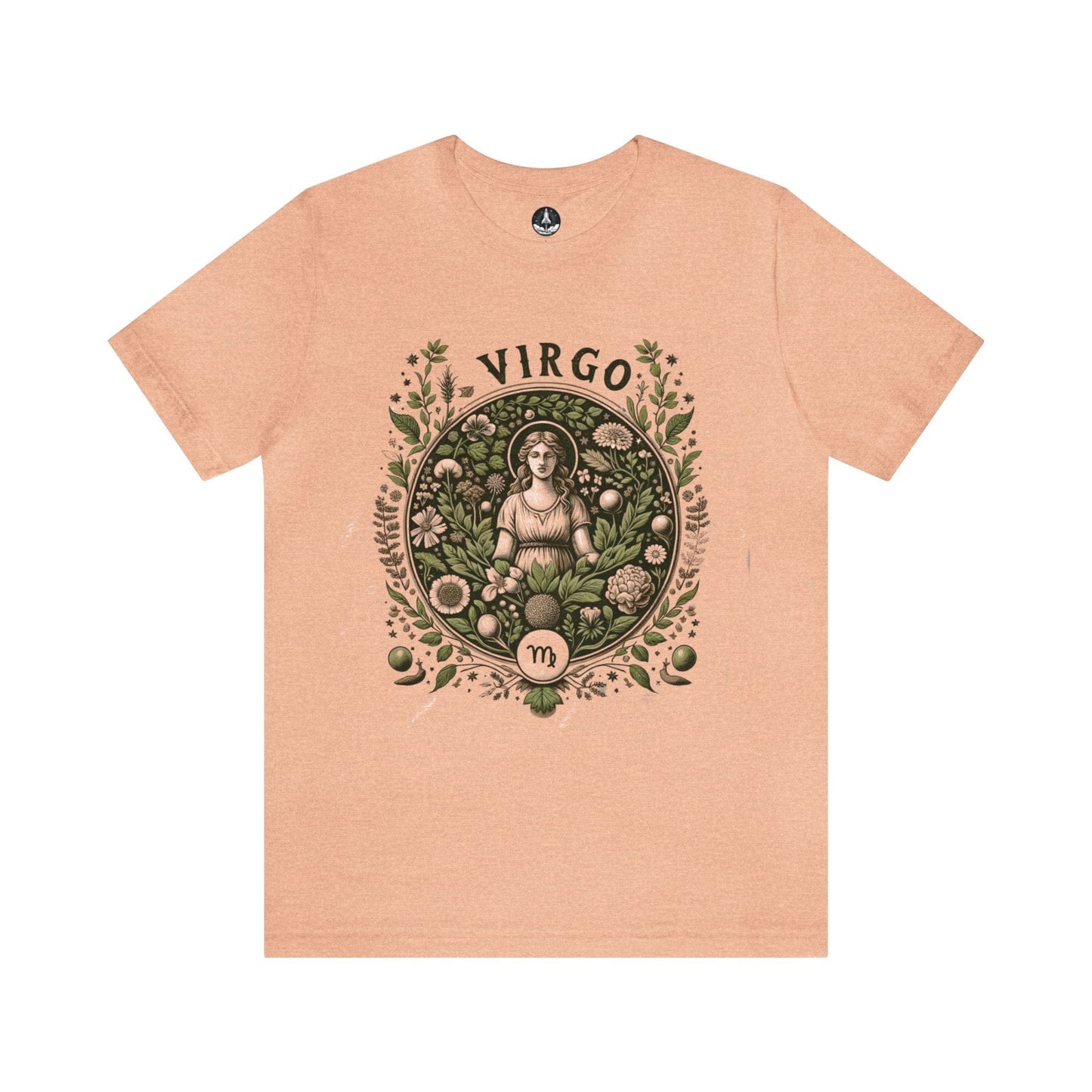 T-Shirt Heather Peach / S Herbalist's Dream: The Botanical Virgo T-Shirt