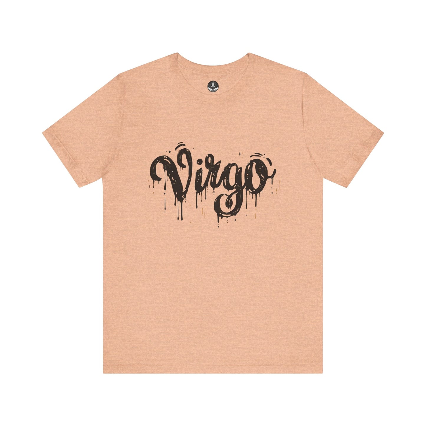 T-Shirt Heather Peach / S Inkwell Virtue Virgo TShirt: Melding Precision with Art
