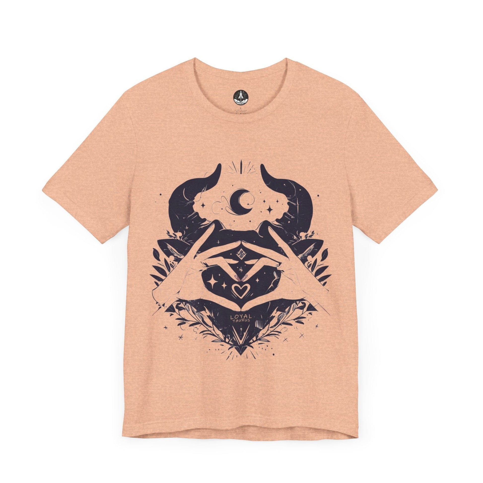 T-Shirt Heather Peach / S Loyal Taurus: Companion Astrology T-Shirt