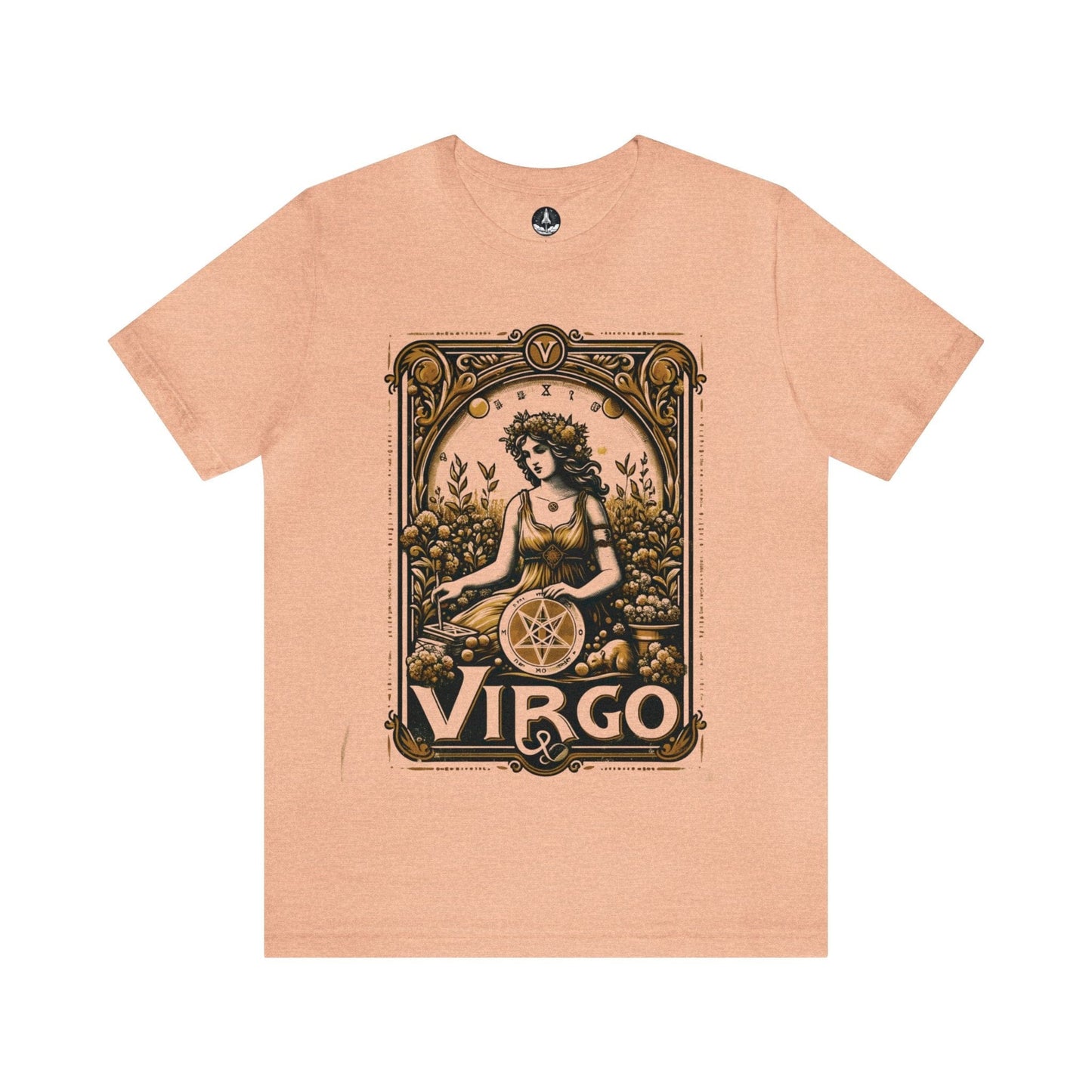 T-Shirt Heather Peach / S Maiden of Pentacles: Virgo T-Shirt