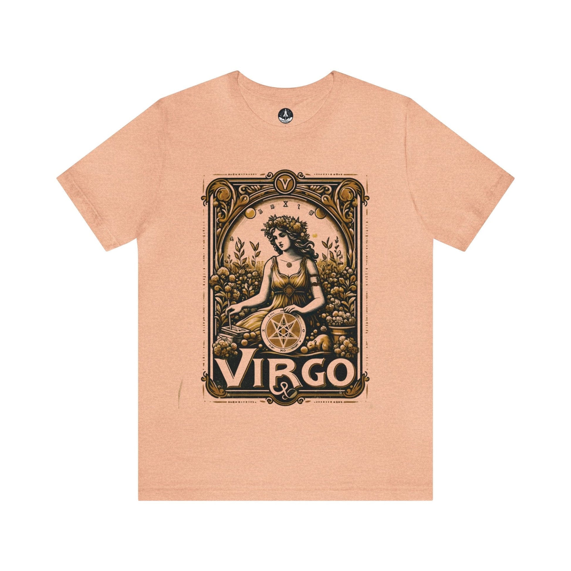 T-Shirt Heather Peach / S Maiden of Pentacles: Virgo T-Shirt