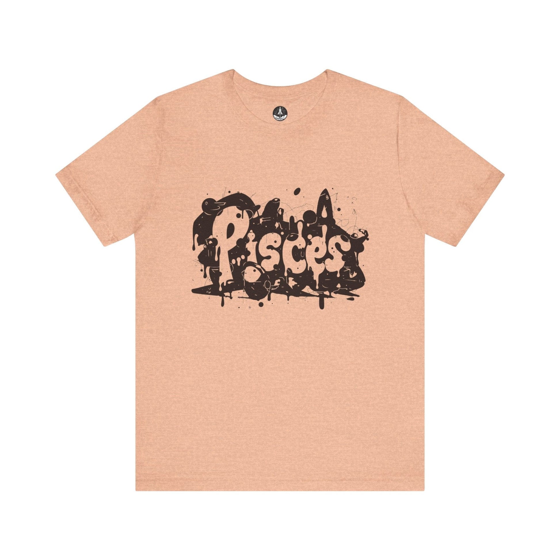T-Shirt Heather Peach / S Piscean Inkflow TShirt: Depth of Imagination