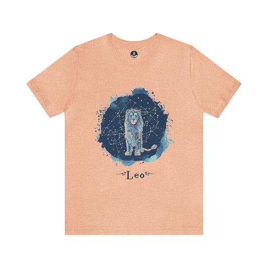 T-Shirt Heather Peach / S Regal Radiance Leo T-Shirt