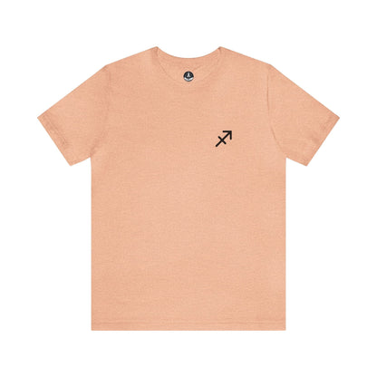 T-Shirt Heather Peach / S Sagittarius Minimalist Mark T-Shirt: Simplicity Meets Adventure