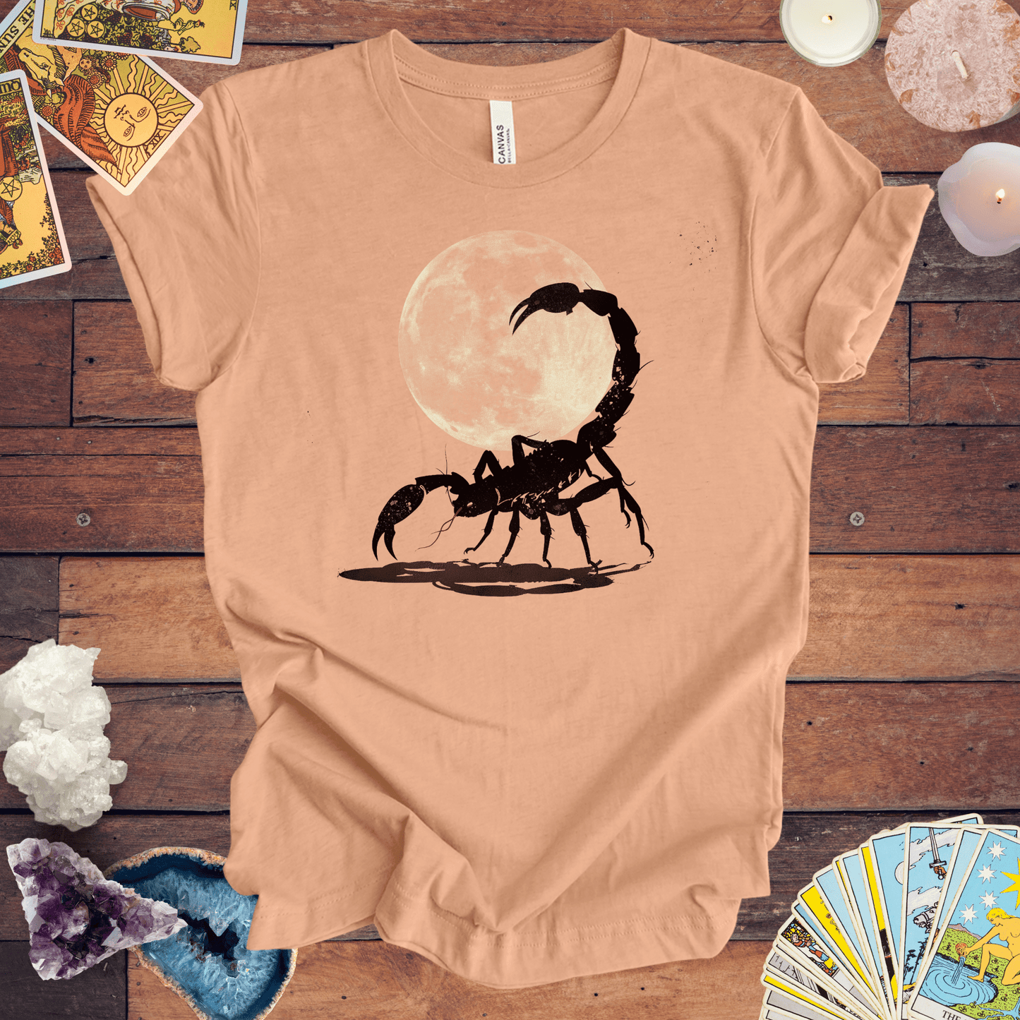 T-Shirt Heather Peach / S Scorpio Midnight Sting T-Shirt