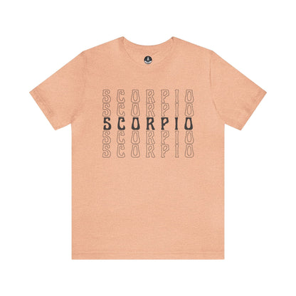 T-Shirt Heather Peach / S Scorpio Zodiac Essence T-Shirt: Minimalism for the Enigmatic