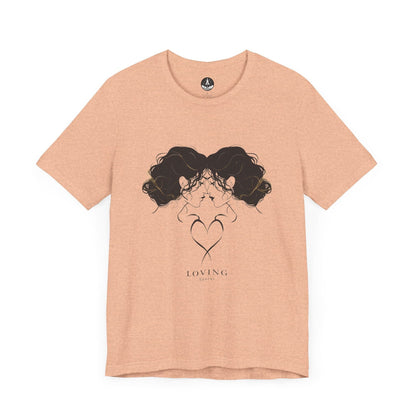 T-Shirt Heather Peach / S Taurus Affection: The Loving Heart T-Shirt