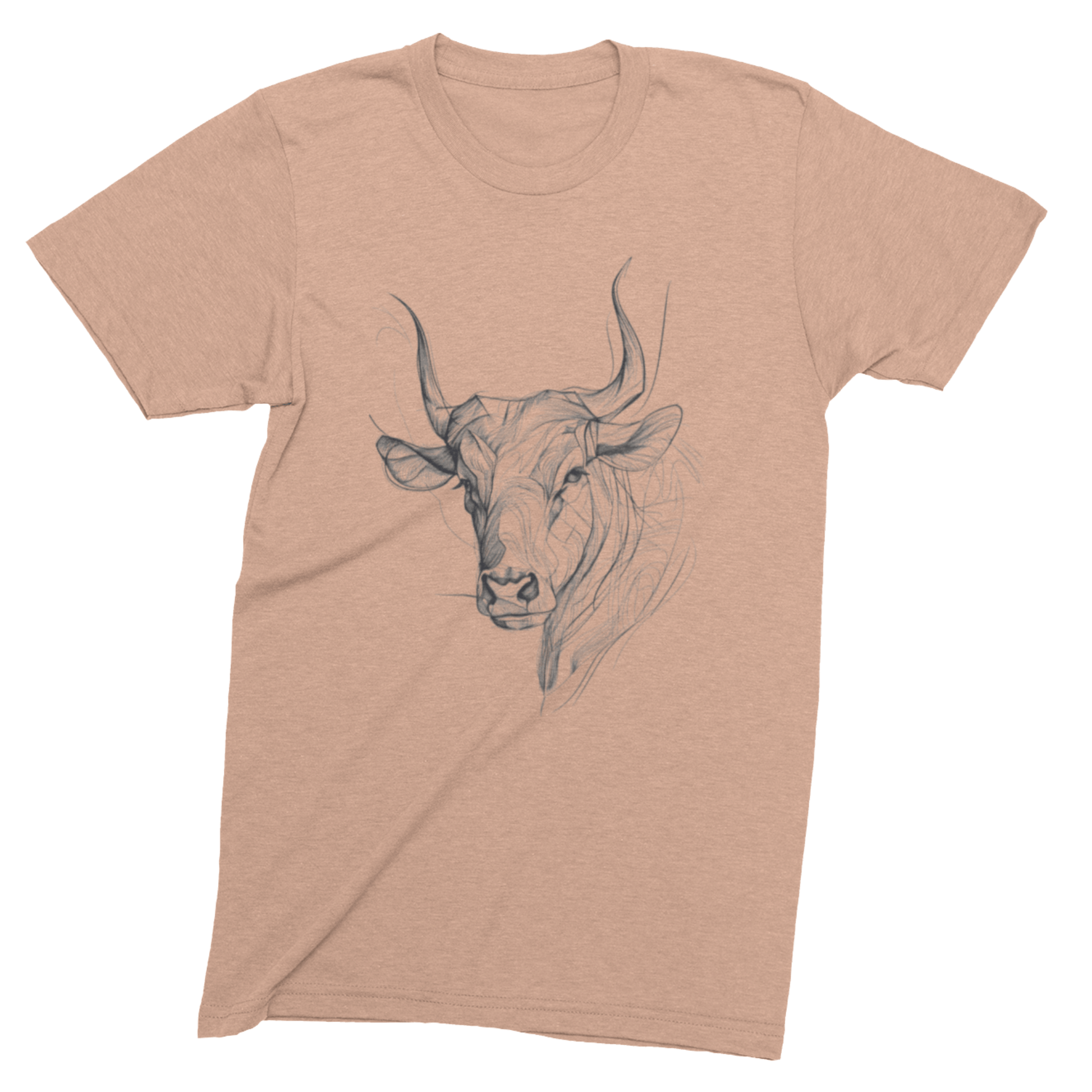 T-Shirt Heather Peach / S Taurus Essence: Zodiac T-Shirt