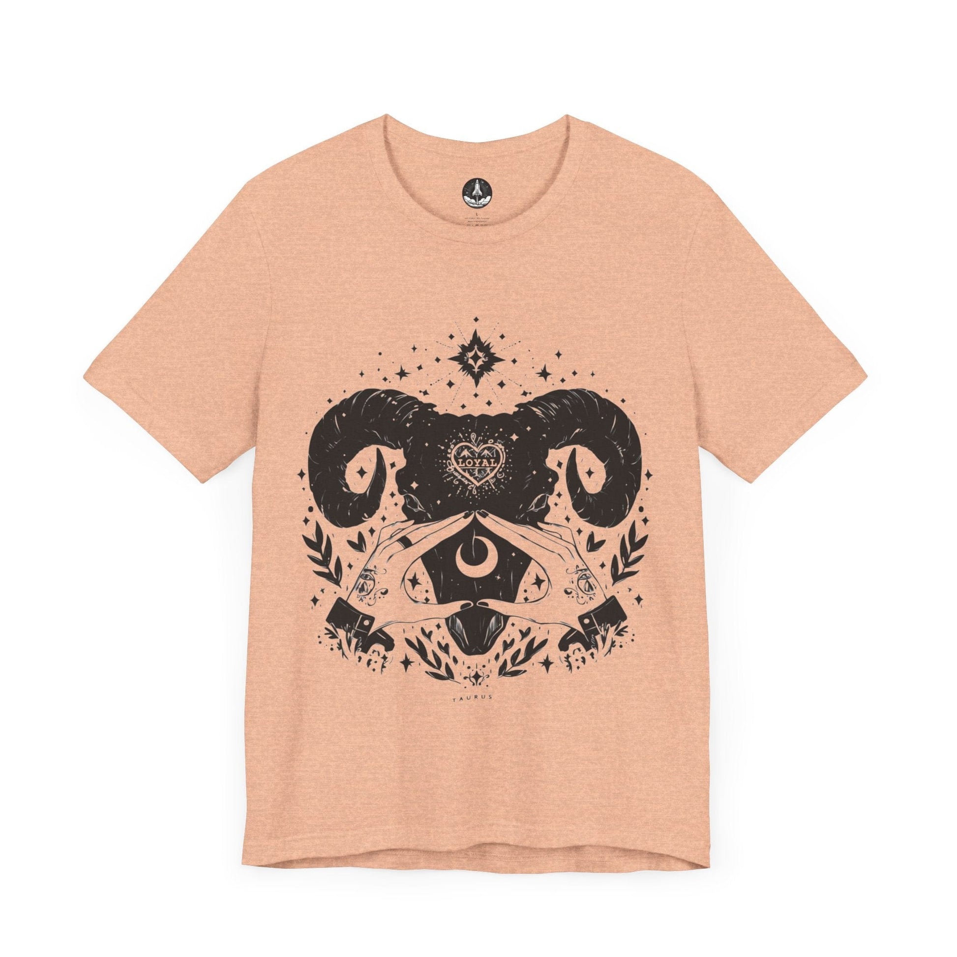 T-Shirt Heather Peach / S Taurus Loyalty: The Astrological Companion T-Shirt