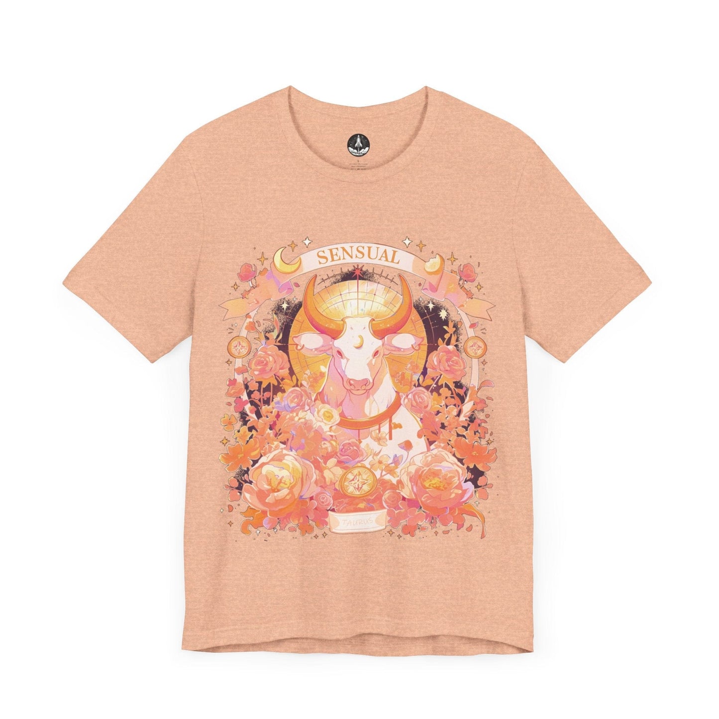 T-Shirt Heather Peach / S Taurus Sensuality: Venus Astrology Edition T-Shirt