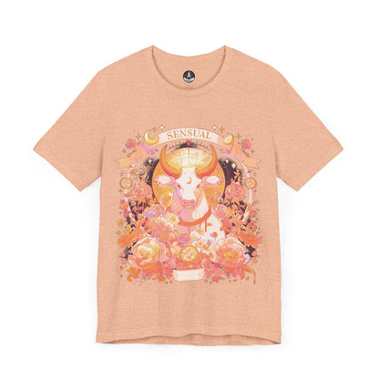 T-Shirt Heather Peach / S Taurus Sensuality: Venus Astrology Edition T-Shirt