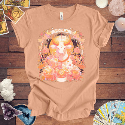 T-Shirt Heather Peach / S Taurus Sensuality: Venus Astrology Edition T-Shirt