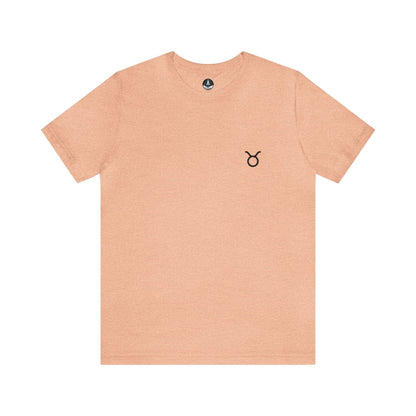T-Shirt Heather Peach / S Taurus Zodiac Essence T-Shirt: Sophistication Meets Comfort for the Grounded Soul