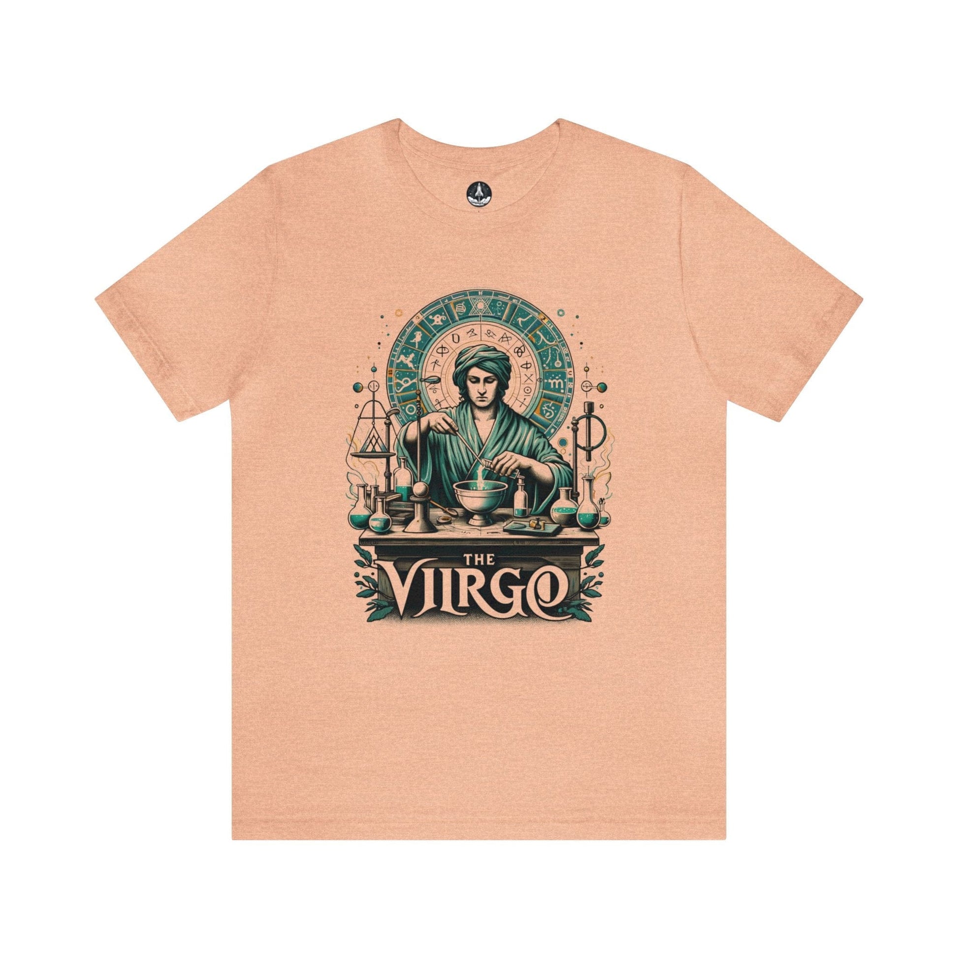 T-Shirt Heather Peach / S The Virgo Oracle: Guidance of the Maiden Tarot T-Shirt