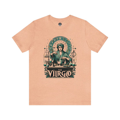 T-Shirt Heather Peach / S The Virgo Oracle: Guidance of the Maiden Tarot T-Shirt