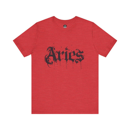 T-Shirt Heather Red / S Astro Splash Aries TShirt - Zodiac Meets Street Art