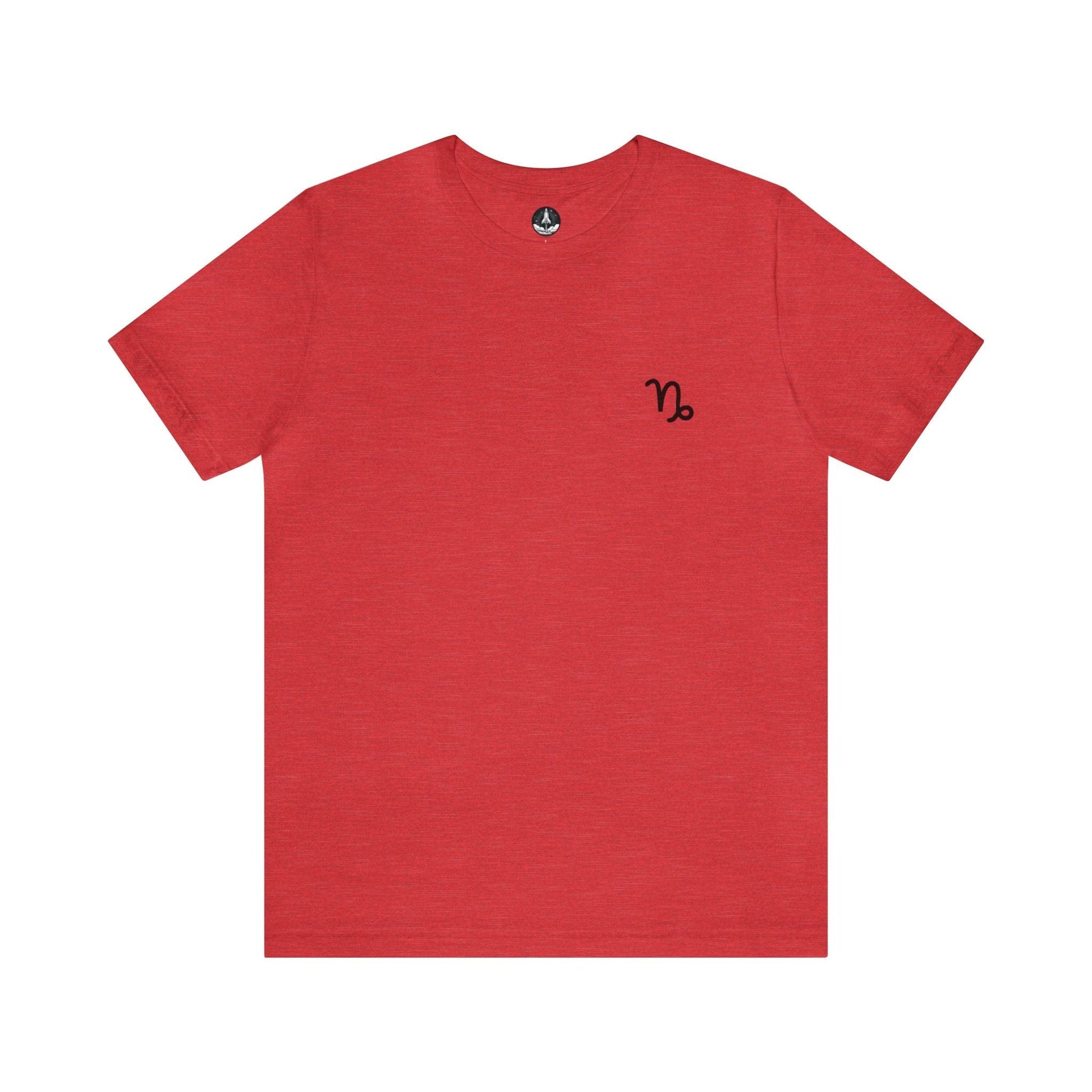 T-Shirt Heather Red / S Capricorn Mountain Glyph T-Shirt: Peak Style for the Determined Climber