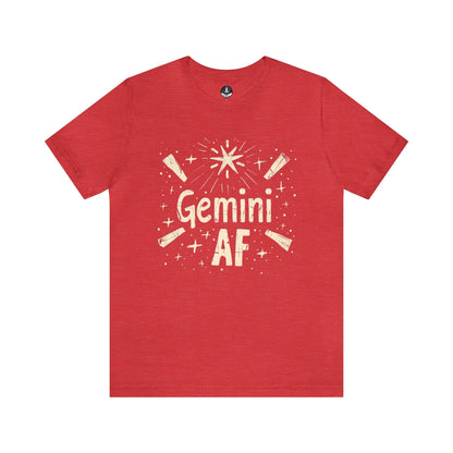 T-Shirt Heather Red / S Gemini AF T-Shirt