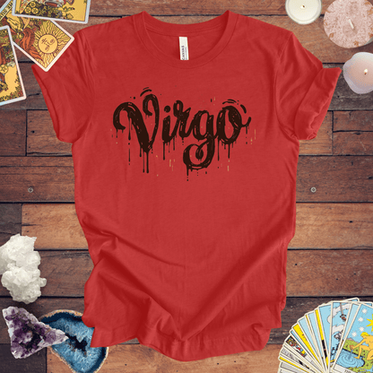 T-Shirt Heather Red / S Inkwell Virtue Virgo TShirt: Melding Precision with Art