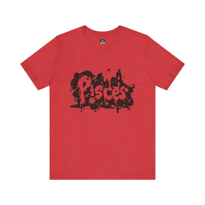 T-Shirt Heather Red / S Piscean Inkflow TShirt: Depth of Imagination