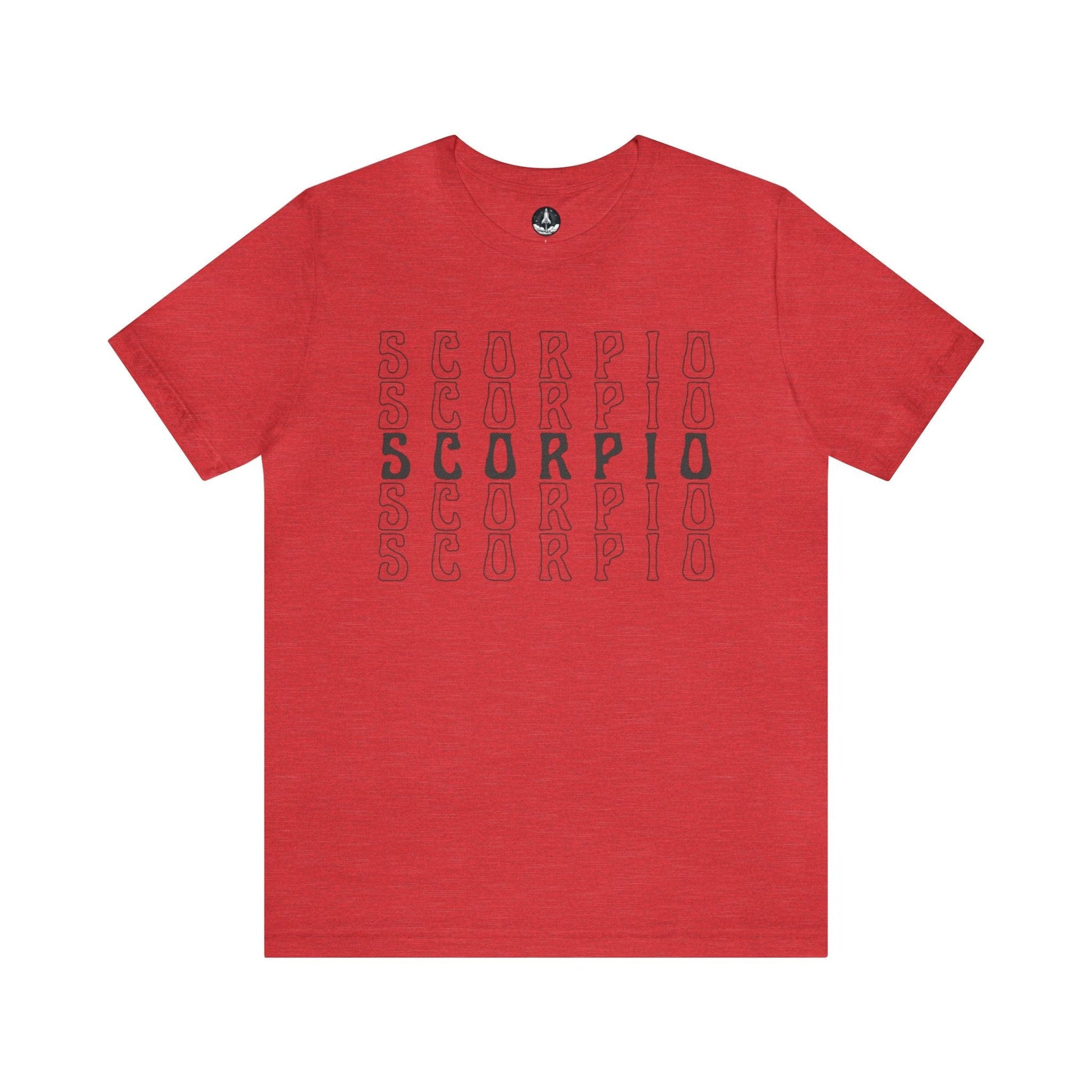 T-Shirt Heather Red / S Scorpio Zodiac Essence T-Shirt: Minimalism for the Enigmatic