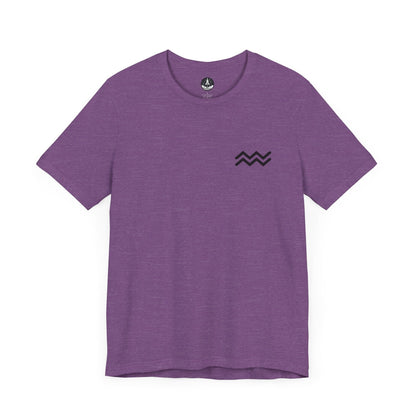 T-Shirt Heather Team Purple / S Aquarius Zodiac T-Shirt: Embrace Your Inner Visionary | Unisex & Cotton