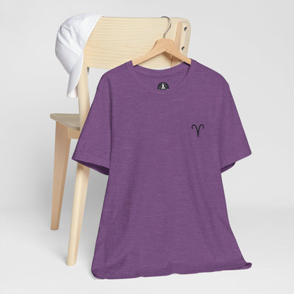 T-Shirt Heather Team Purple / S Aries Minimalist Icon TShirt: Bold Simplicity for the Trailblazer