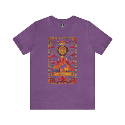 T-Shirt Heather Team Purple / S Aries Mountain Tshirt: Ascend Your Potential