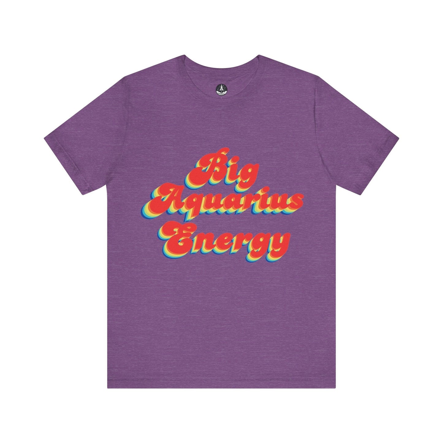 T-Shirt Heather Team Purple / S Big Aquarius Energy TShirt