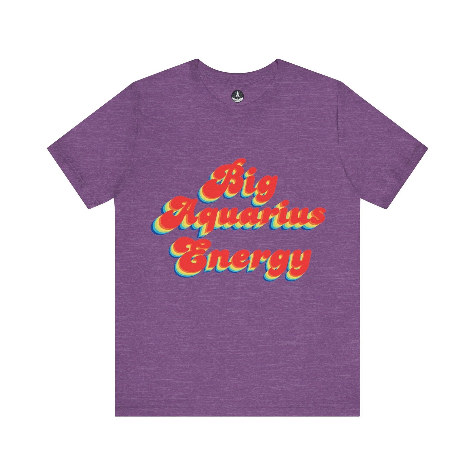 T-Shirt Heather Team Purple / S Big Aquarius Energy TShirt
