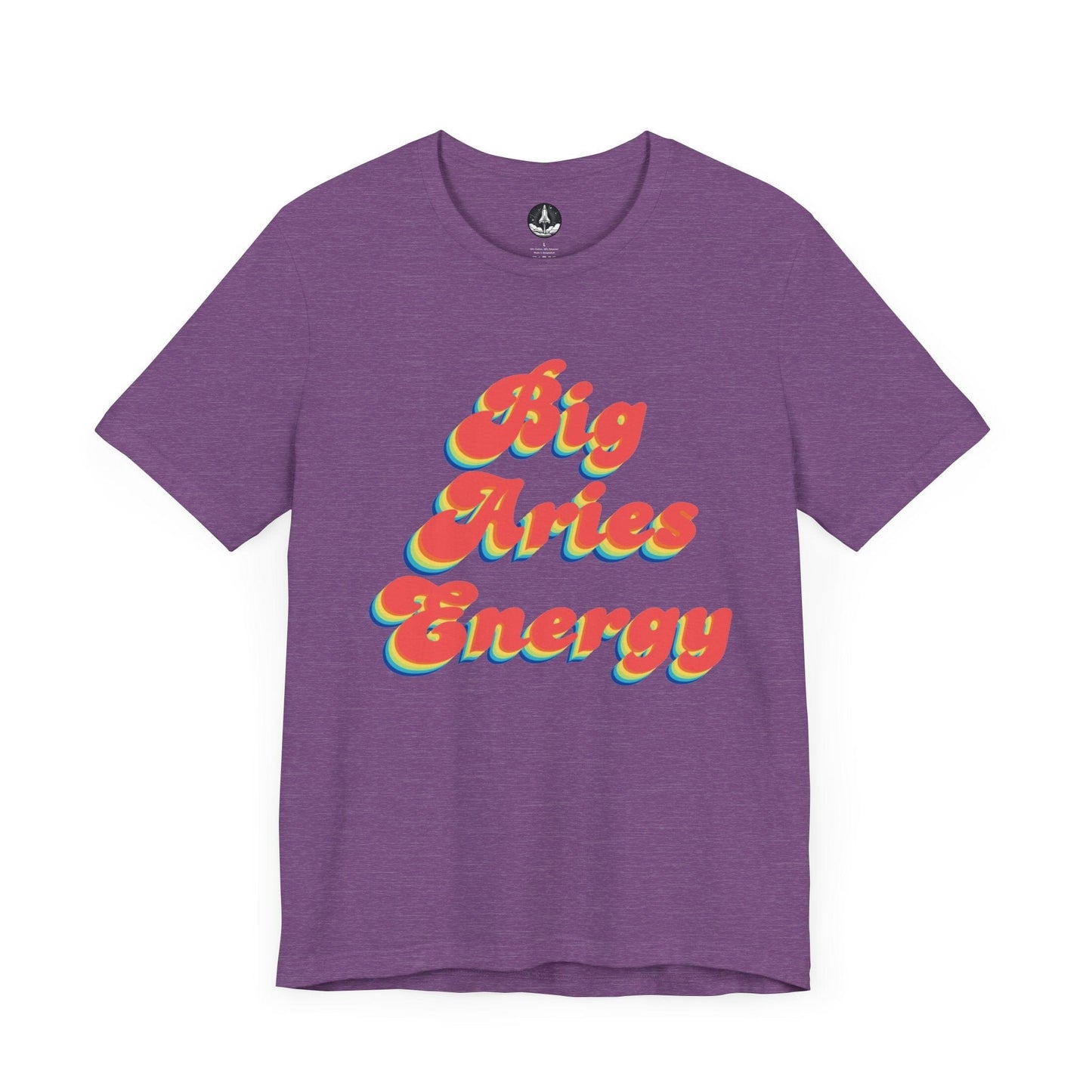 T-Shirt Heather Team Purple / S Big Aries Energy T-Shirt