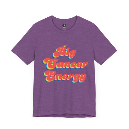 T-Shirt Heather Team Purple / S Big Cancer Energy TShirt