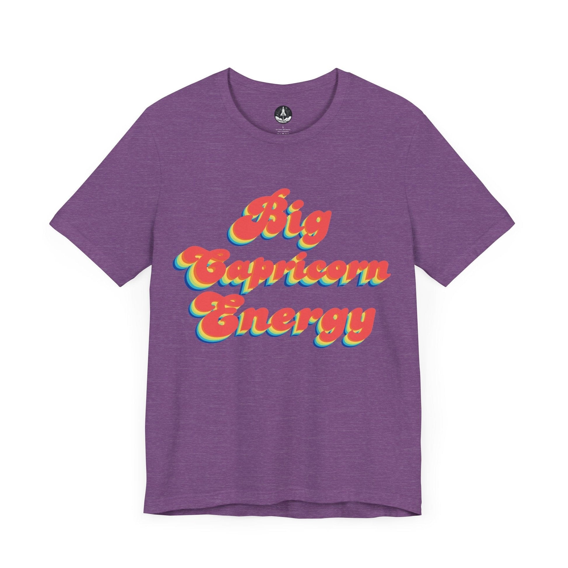 T-Shirt Heather Team Purple / S Big Capricorn Energy T-Shirt