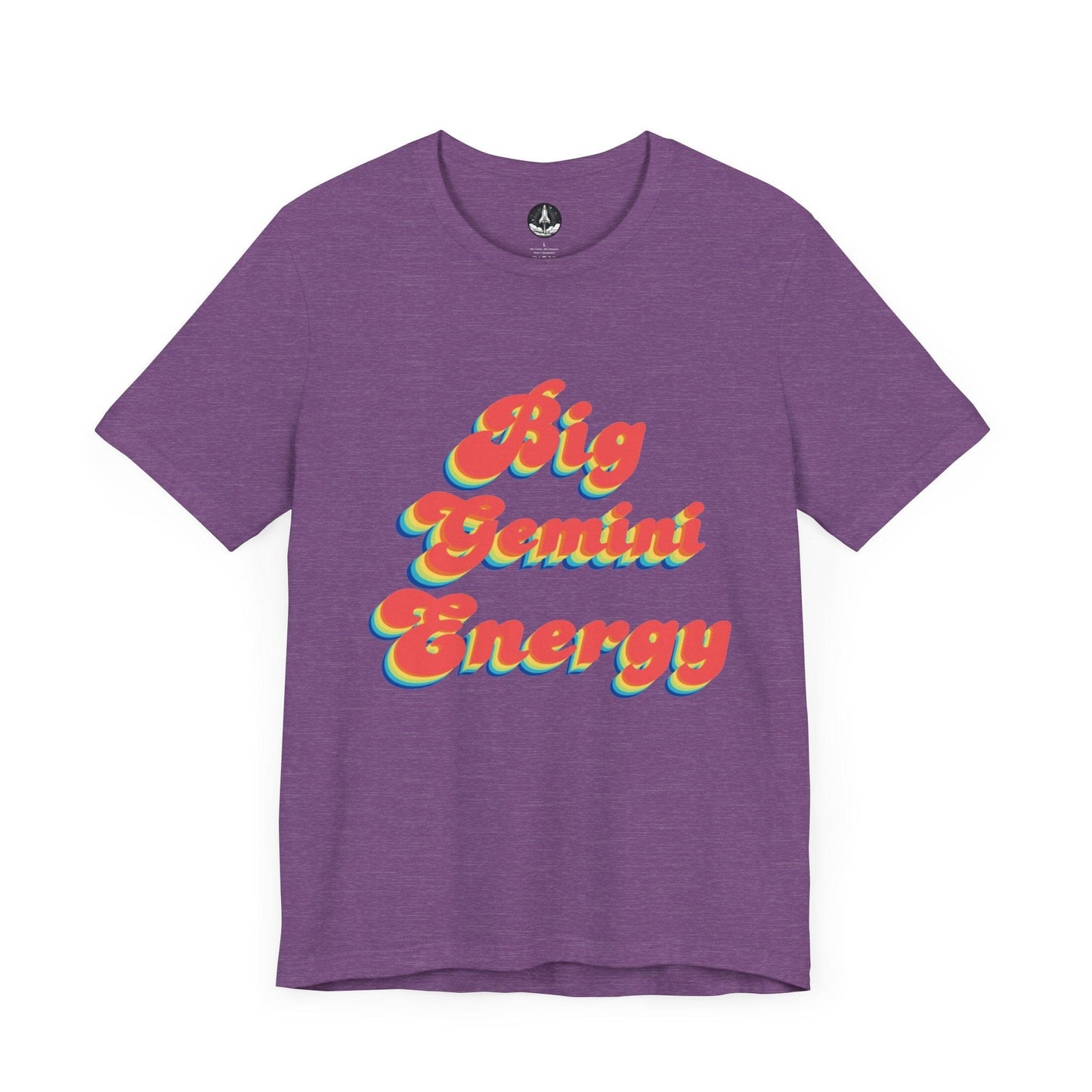 T-Shirt Heather Team Purple / S Big Gemini Energy TShirt