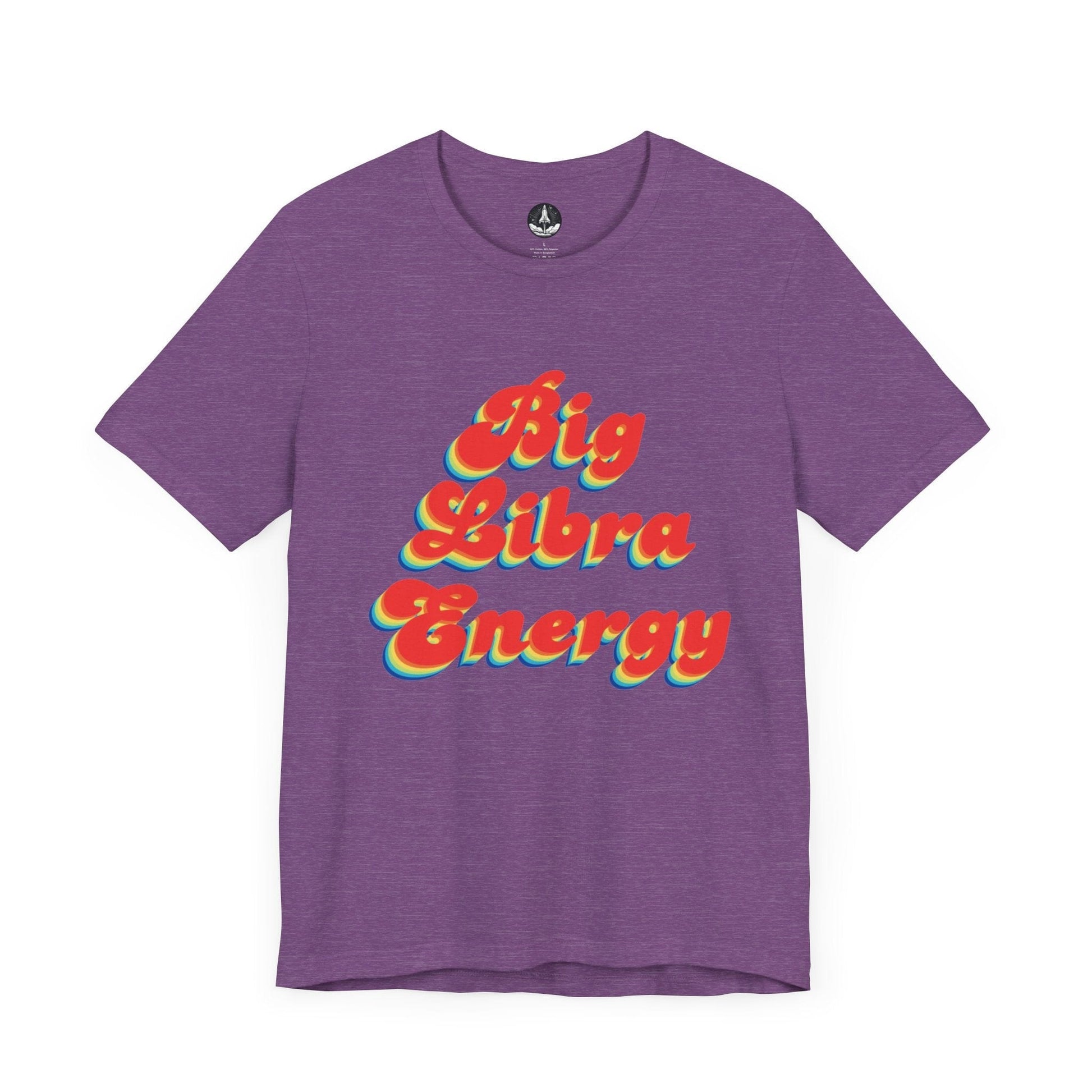 T-Shirt Heather Team Purple / S Big Libra Energy Libra T-Shirt