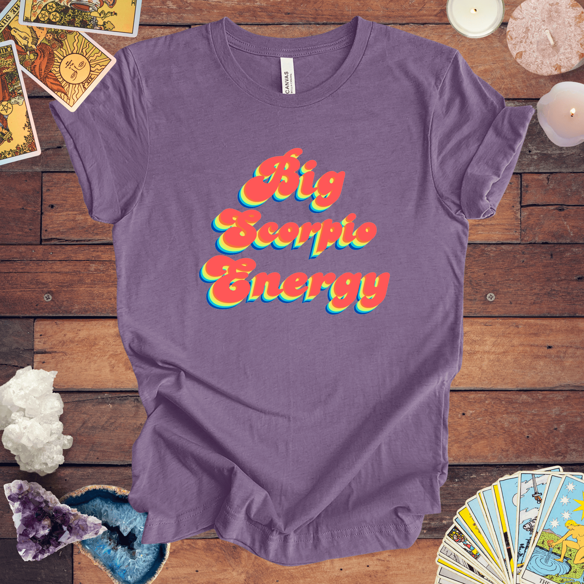 T-Shirt Heather Team Purple / S Big Scorpio Energy T-Shirt