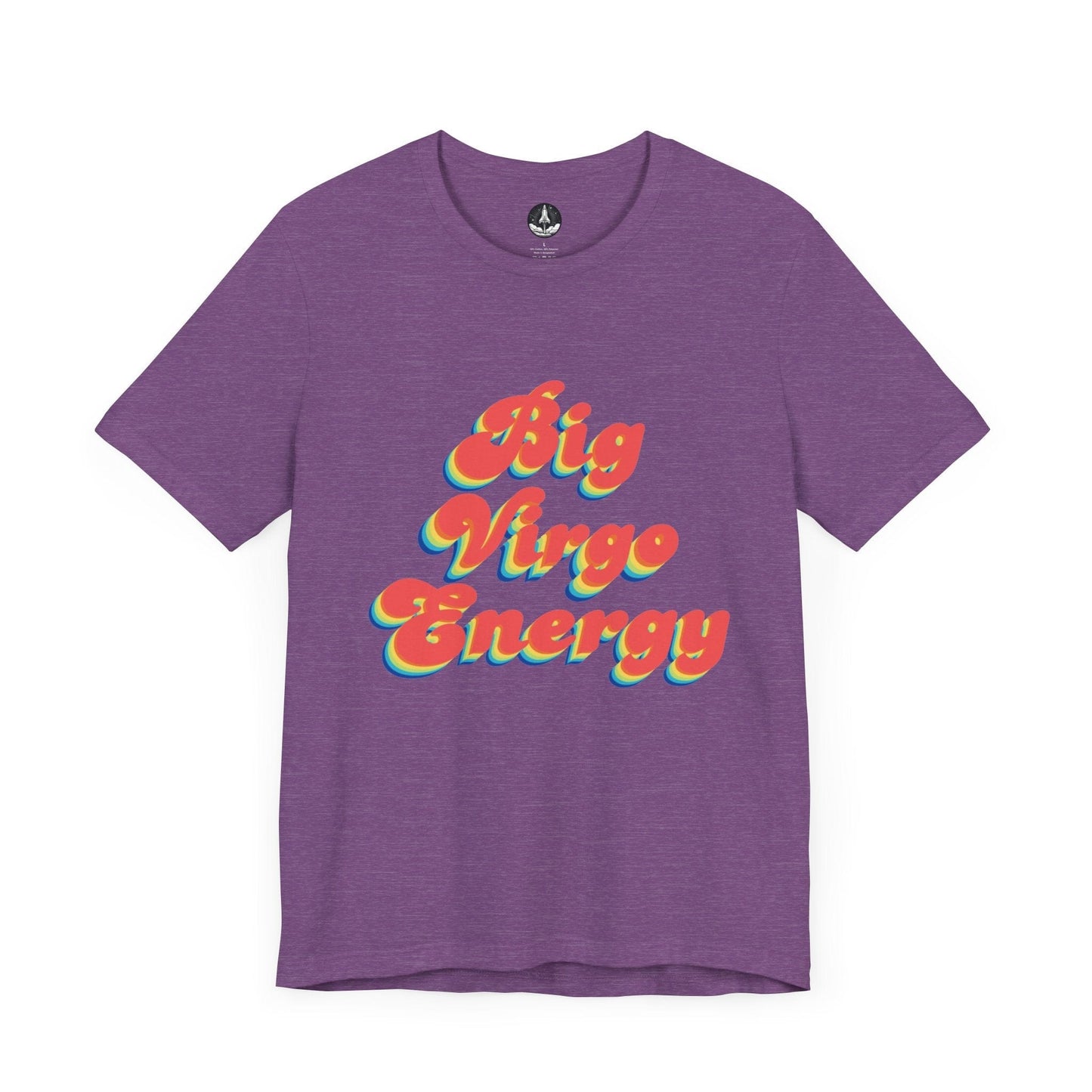 T-Shirt Heather Team Purple / S Big Virgo Energy T-Shirt