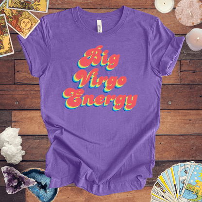 T-Shirt Heather Team Purple / S Big Virgo Energy T-Shirt