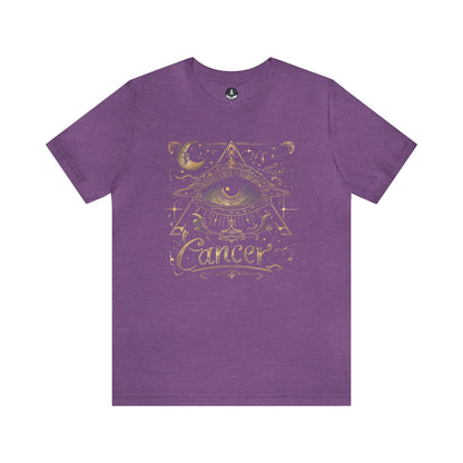 T-Shirt Heather Team Purple / S Cancer All-Seeing Eye T-Shirt: Unlock the Secrets of the Stars
