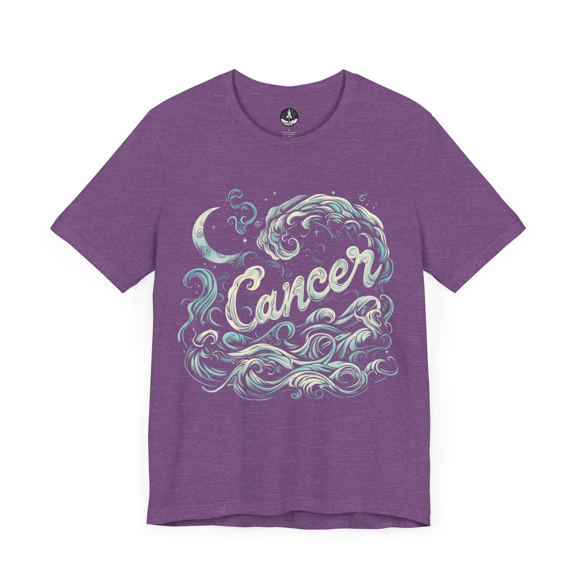 T-Shirt Heather Team Purple / S Cancer Oceanic Dreams T-Shirt: Tide of Intuition