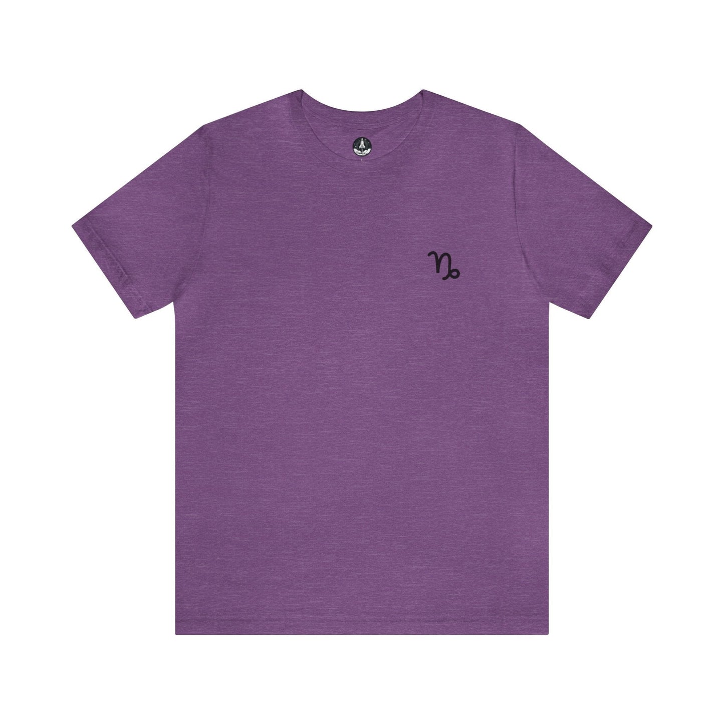 T-Shirt Heather Team Purple / S Capricorn Mountain Glyph T-Shirt: Peak Style for the Determined Climber