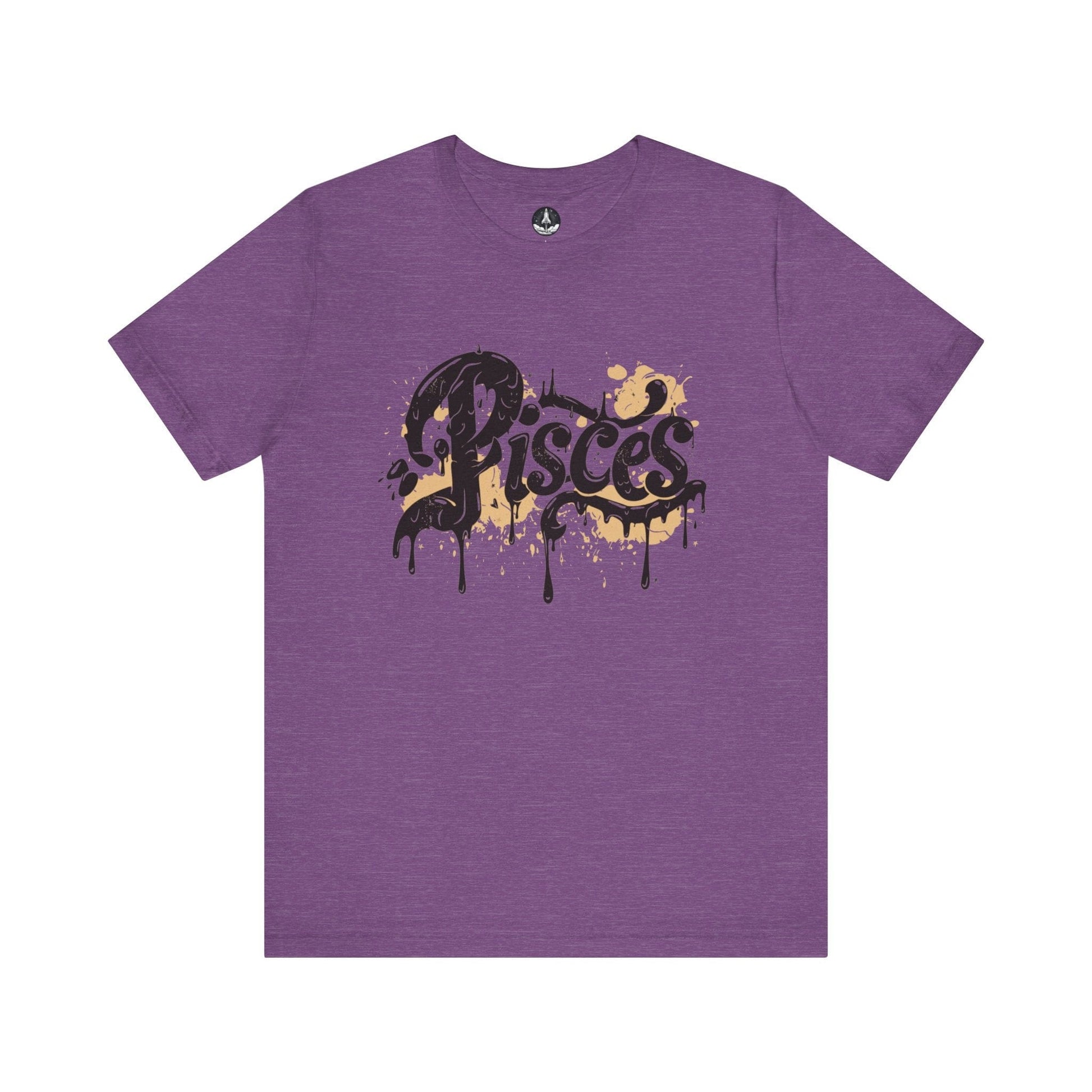 T-Shirt Heather Team Purple / S Celestial Drift Pisces TShirt: Navigate the Dreamscape