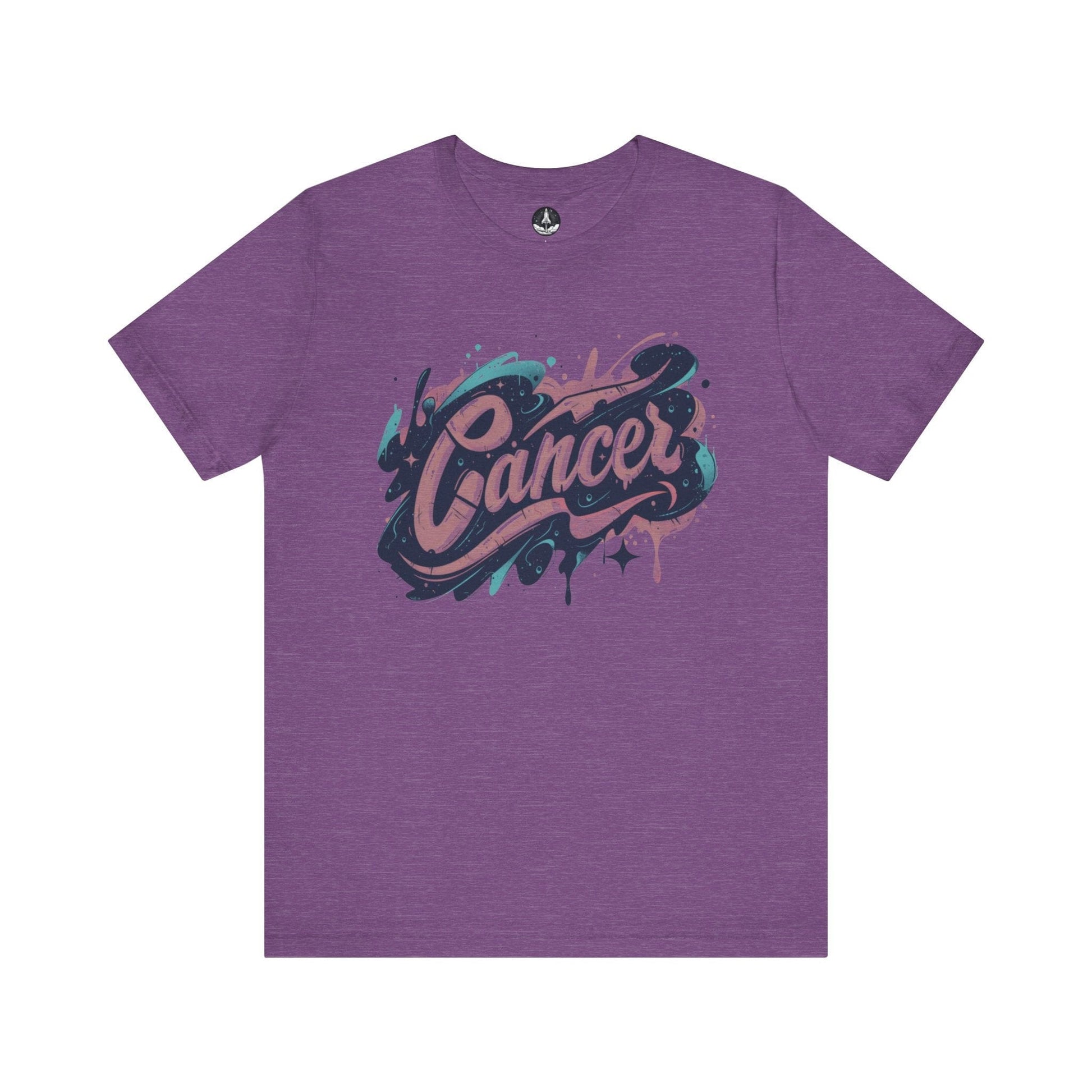 T-Shirt Heather Team Purple / S Cosmic Splash Cancer TShirt: Emotions in Hues